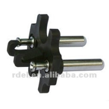 conector de alimentación europeo VDE / HOLLOW PIN EURO KONTUREN PLUG INSERTS / 2-PIN France FI INSERTAR ENCHUFE